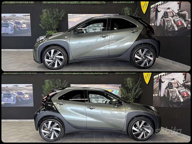 Usata Toyota Aygo X Lounge 72 CV (52 kW) 2024 Terragon and black SUV