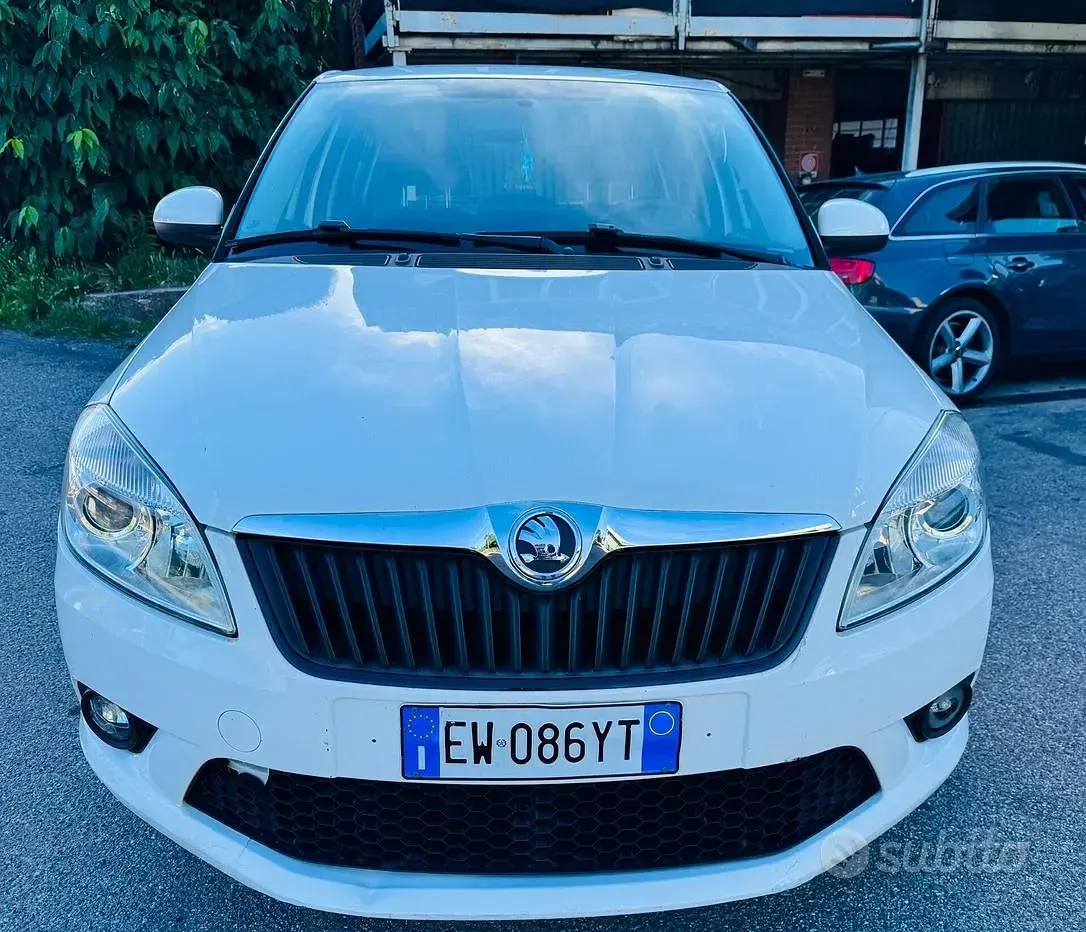 Usata Skoda Fabia 69 CV (50 kW) 2014 Bianco Berlina