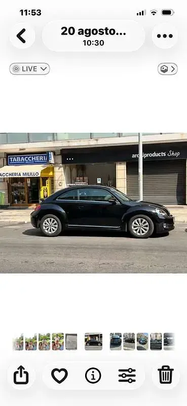 Usata VW Beetle 162 CV (119 kW) 2012 Nero Utilitaria