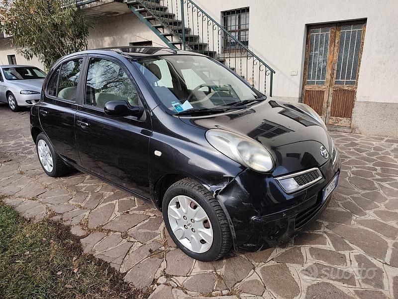 Usata Nissan Micra Acenta 80 CV (58 kW) 2008 Nero Berlina