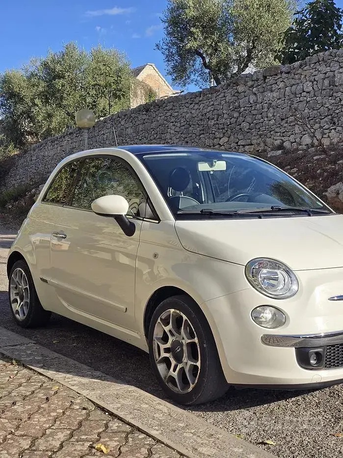 Usata Fiat 500 Lounge 105 CV (77 kW) 2015 Bianco Berlina
