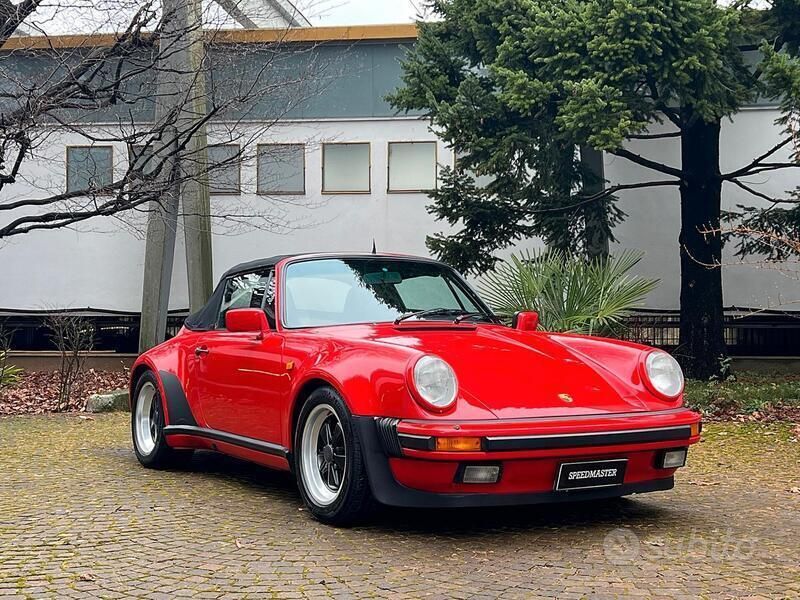Rosso Usata 1986 Porsche 911 Carrera Cabriolet Cabrio | 66.000 € - Immagine 1/4