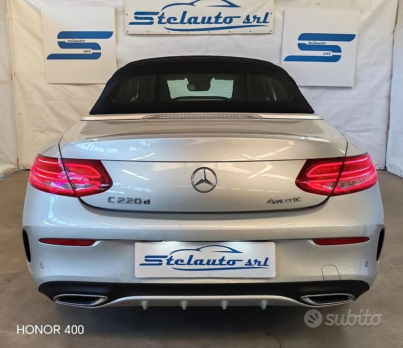 Usata Mercedes C220 Premium 170 CV (125 kW) 2018 Grigio Cabrio