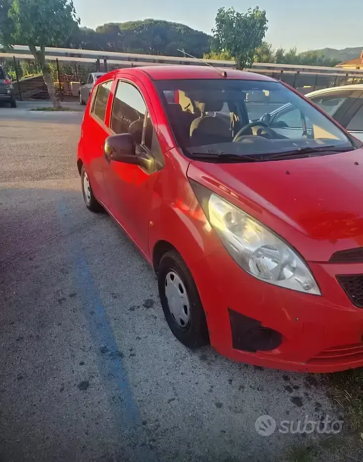 Usata Chevrolet Spark 68 CV (50 kW) 2011 Rosso Utilitaria
