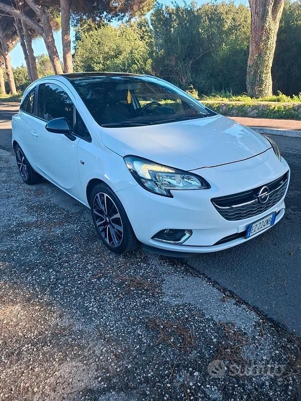 Usata Opel Corsa 95 CV (69 kW) 2015 Bianco Coupé