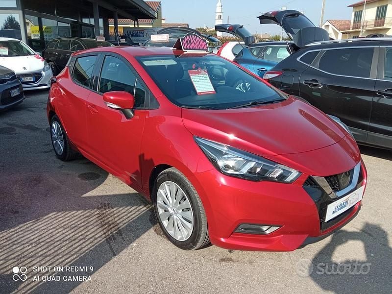 Usata Nissan Micra Acenta 71 CV (52 kW) 2018 Rosso Utilitaria