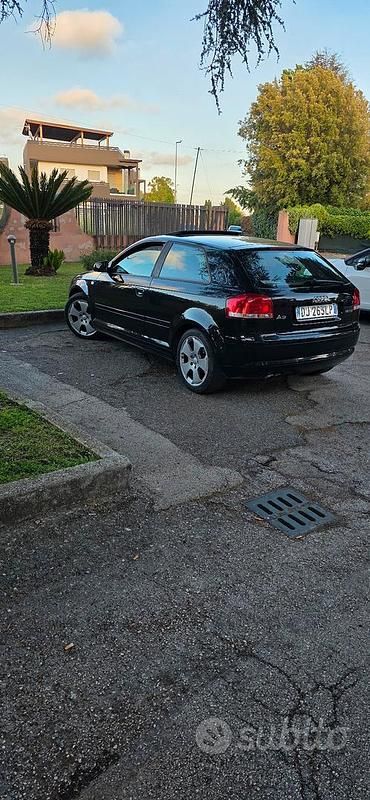 Usata Audi A3 105 CV (77 kW) 2007 Nero Utilitaria