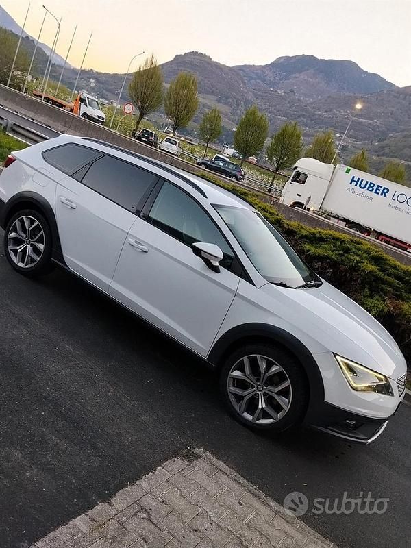 Usata Seat Leon X-Perience 4Drive 150 CV (110 kW) 2015 Bianco Station wagon