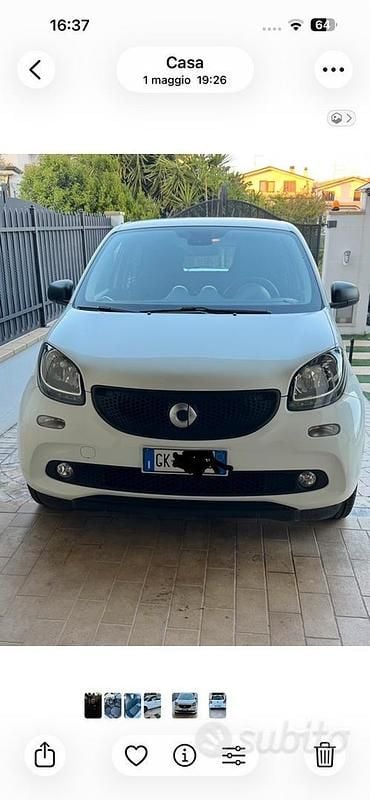 Usata Smart ForFour Passion 2018 Bianco Utilitaria