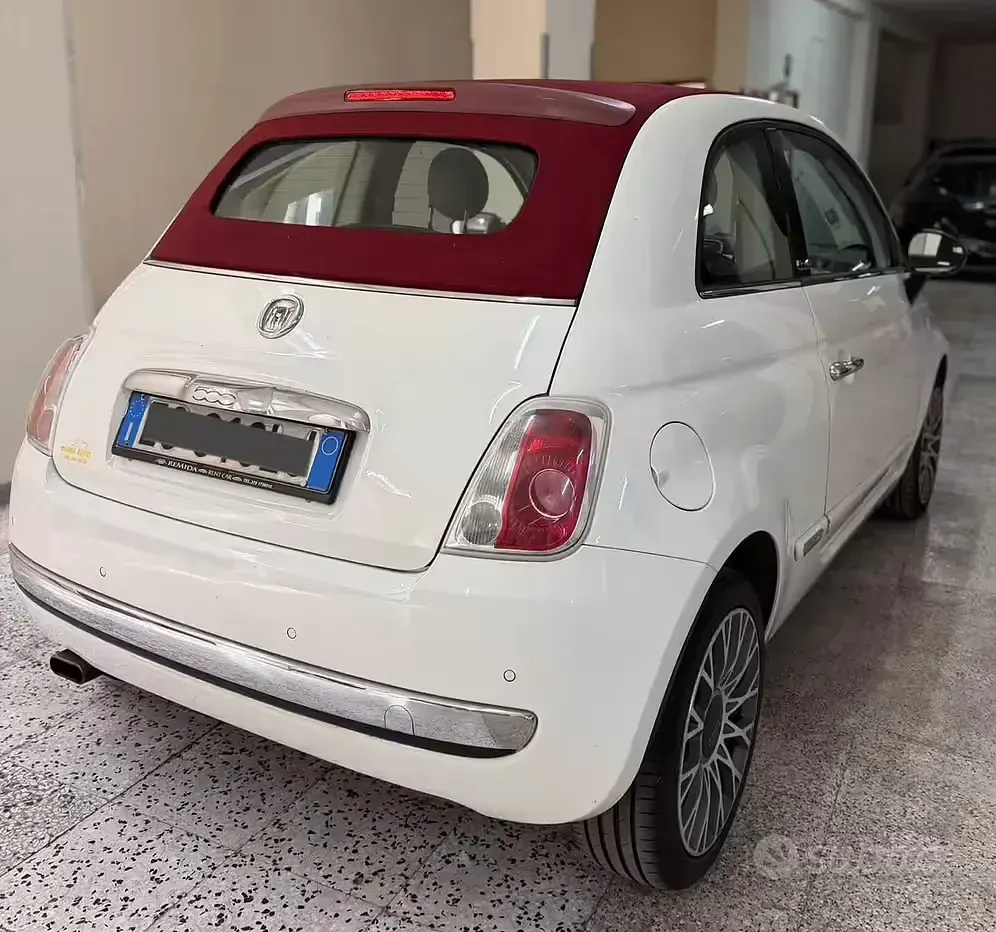 Usata Fiat 500C 75 CV (55 kW) 2010 Bianco Cabrio
