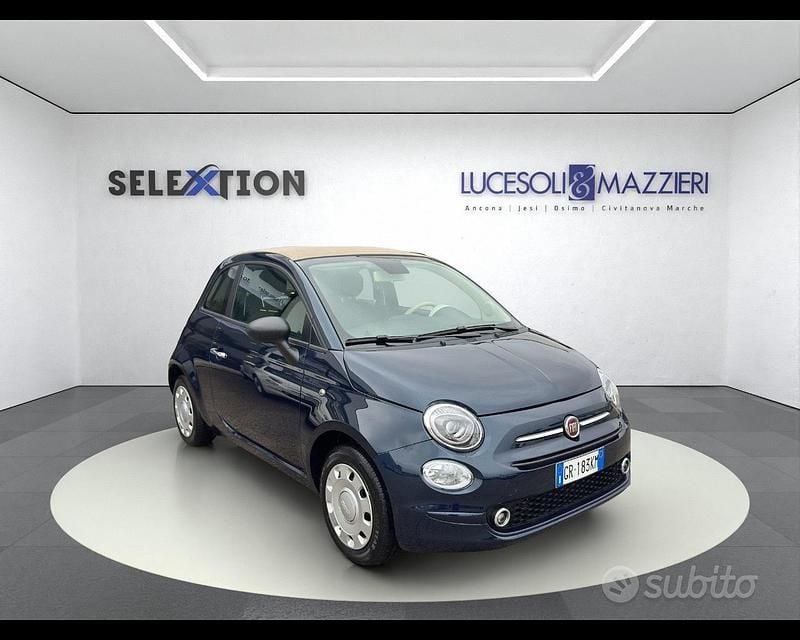 Usata Fiat 500 70 CV (51 kW) 2023 Blu Cabrio