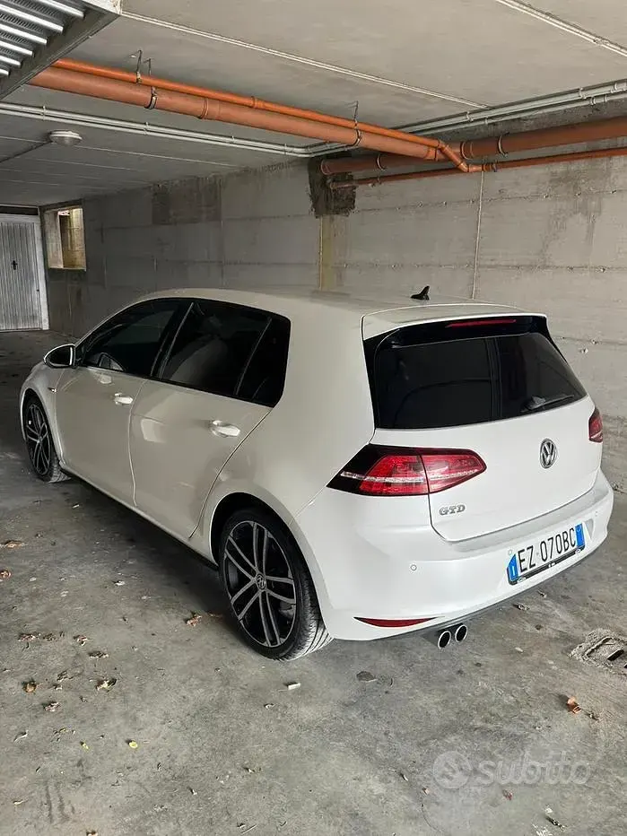 Usata VW Golf VII GTD 184 CV (135 kW) 2015 Bianco Berlina