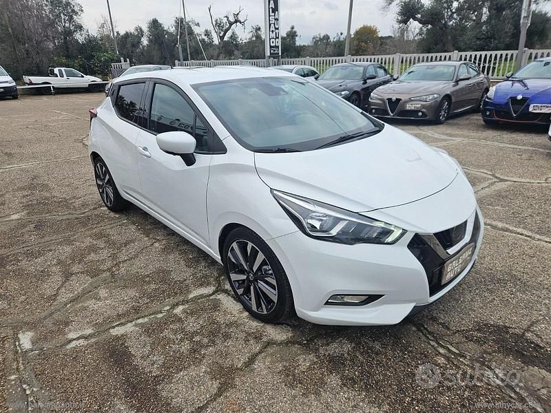 Usata Nissan Micra Tekna 90 CV (66 kW) 2017 Bianco Berlina