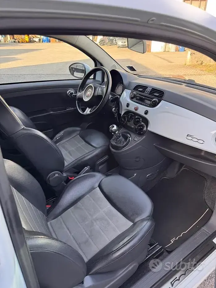 Usata Fiat 500 69 CV (50 kW) 2009 Blu Cabrio