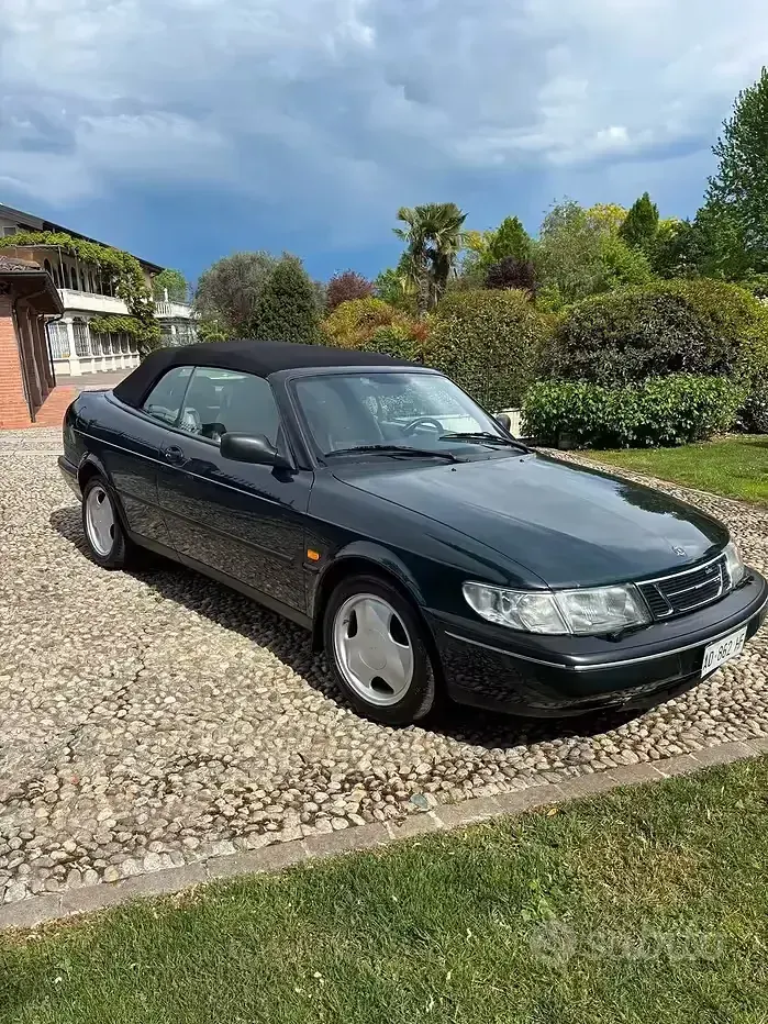 Usata Saab 900 Cabriolet 185 CV (136 kW) 1995 Verde Cabrio