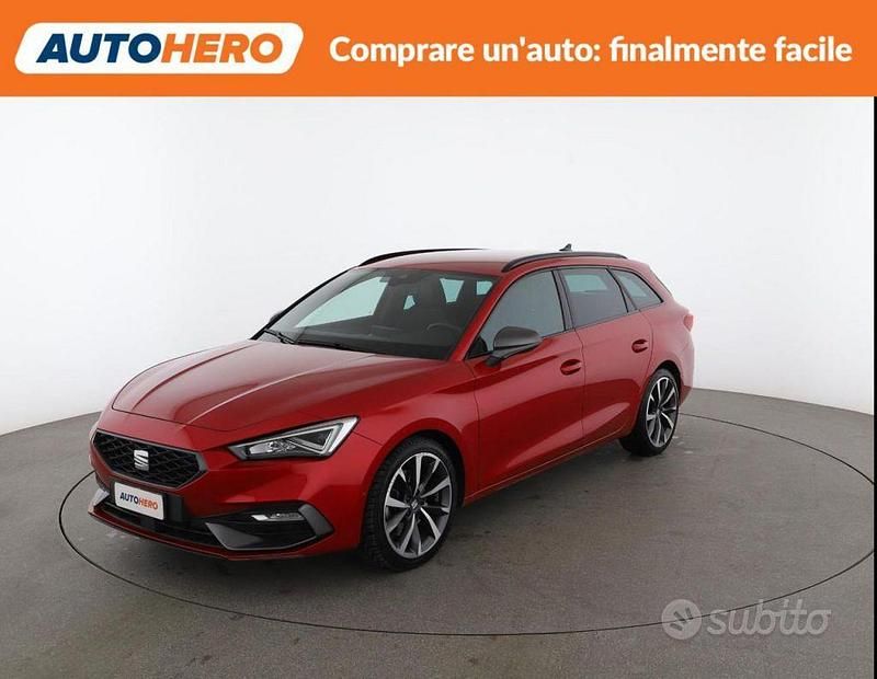 Usata Seat Leon FR 150 CV (110 kW) 2020 Rosso Station wagon