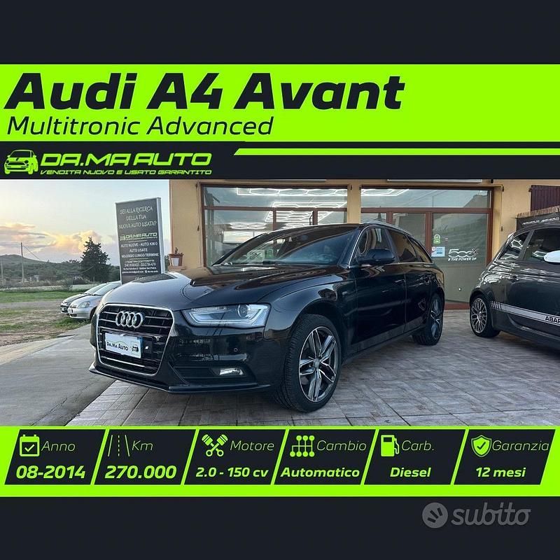 Usata Audi A4 Advanced 150 CV (110 kW) 2014 Nero Station wagon