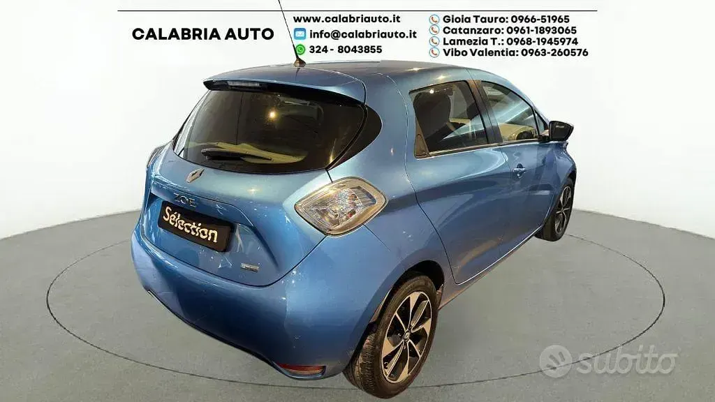 Usata Renault Zoe Intens 52 kW (72 CV) 2018 Bluazzurro Utilitaria