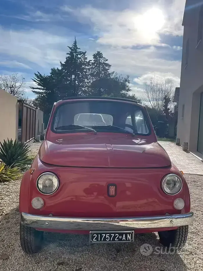 Usata Fiat 500 1970 Rosso Utilitaria