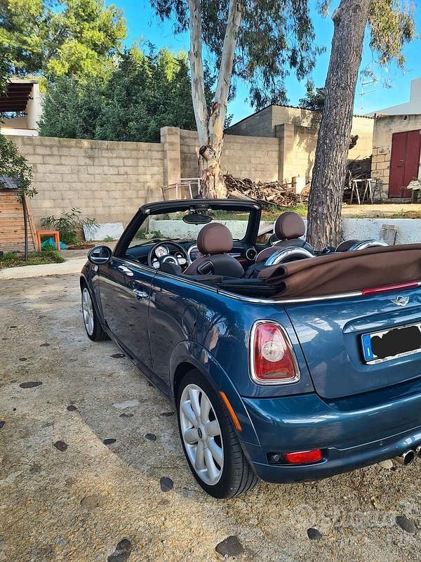 Usata Mini Cooper S Cabriolet 175 CV (128 kW) 2009 Blu Cabrio