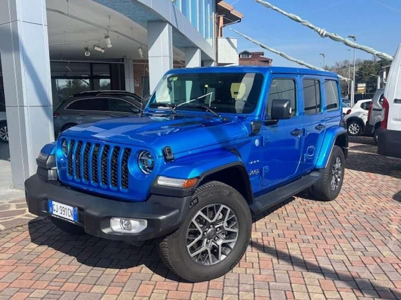 Usata Jeep Wrangler Unlimited Sahara 272 CV (200 kW) 2022 Blu SUV