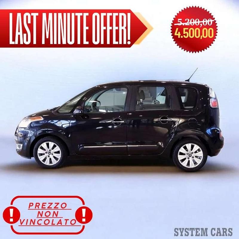 Nero Usata 2010 Citroën C3 Picasso Monovolume | 4500 € (Buon prezzo) - Immagine 1/4