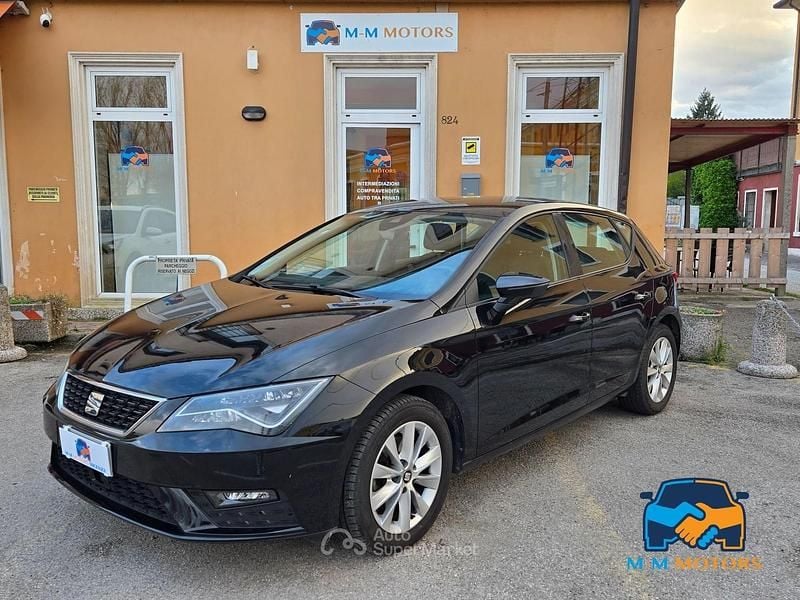 Usata Seat Leon 131 CV (96 kW) 2019 Nero Berlina