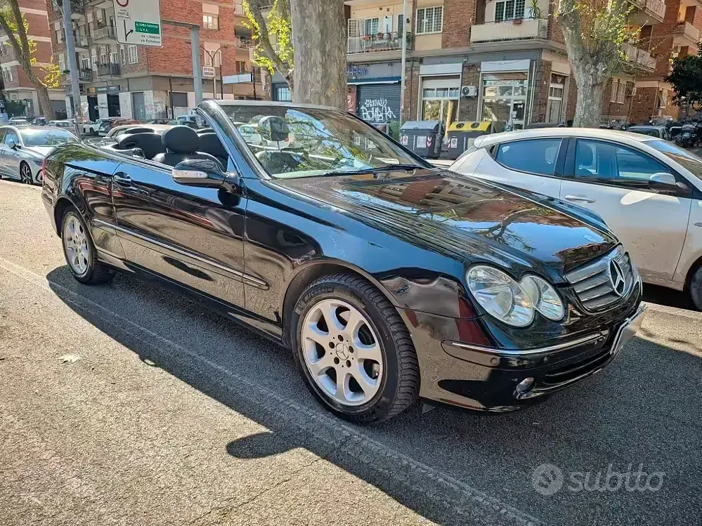 Occasion Mercedes CLK200 163 ch (119 kW) 2005 Noir Cabriolet