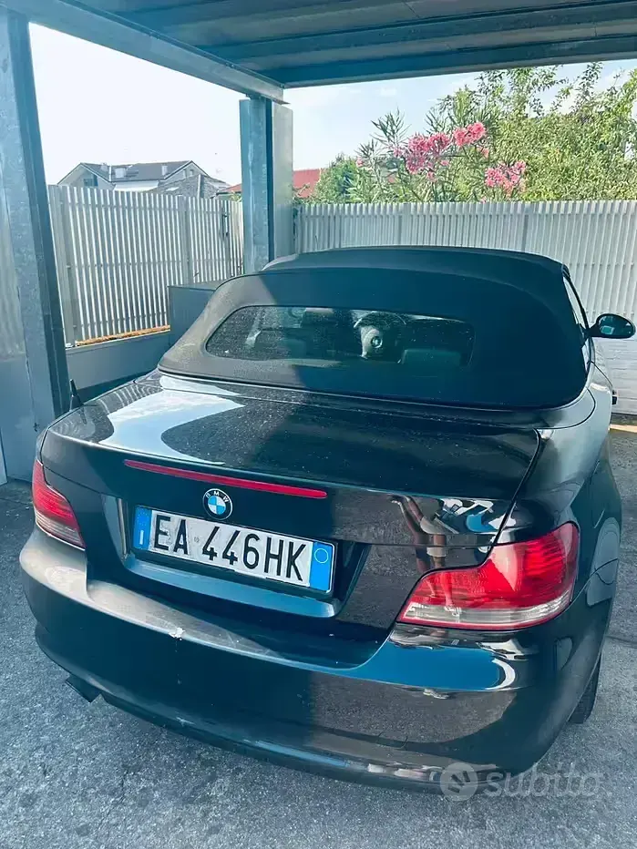 Usata BMW 120 Cabriolet 177 CV (130 kW) 2009 Nero Cabrio