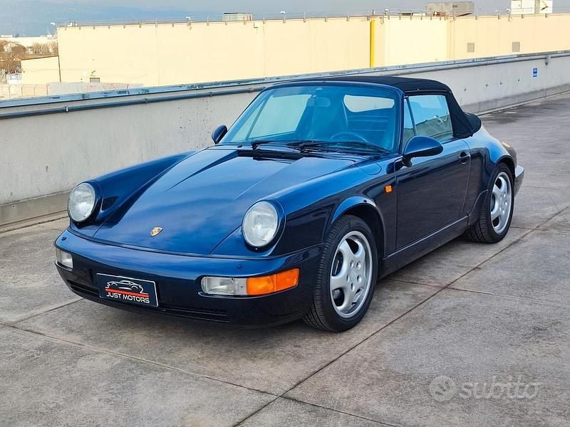 Usata Porsche 911 Carrera Cabriolet 250 CV (183 kW) 1991 Blu Cabrio
