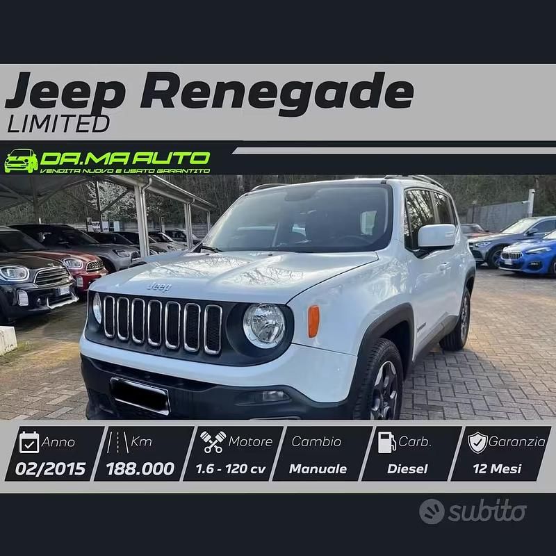 Usata Jeep Renegade Limited 120 CV (88 kW) 2015 Bianco SUV