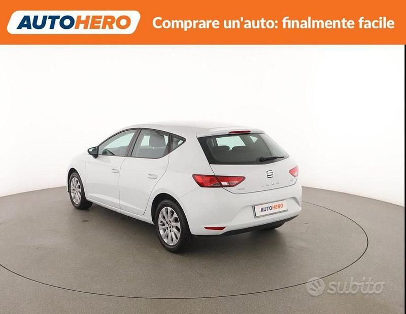 Usata Seat Leon Style 110 CV (80 kW) 2016 Bianco Berlina
