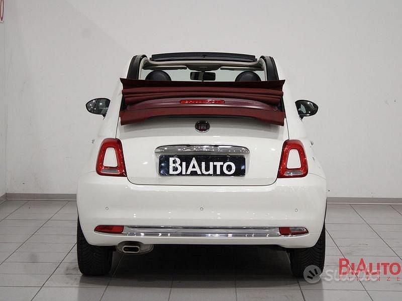 Usata Fiat 500C Lounge 69 CV (50 kW) 2018 Bianco Cabrio