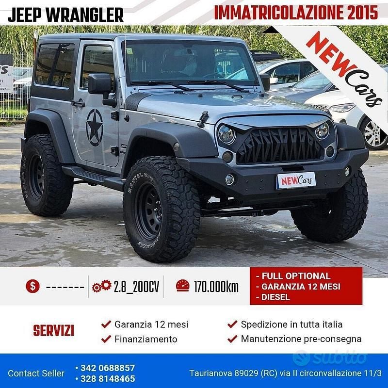 Grigio Usata 2015 Jeep Wrangler Sport SUV | 25.900 € (Buon prezzo) - Immagine 1/4