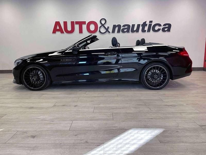 Usata Mercedes C220 Premium 170 CV (125 kW) 2017 Nero Cabrio