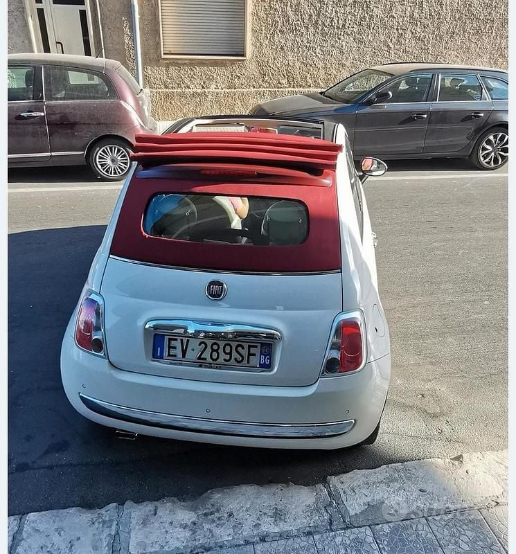 Usata Fiat 500 Lounge 69 CV (50 kW) 2014 Bianco Cabrio
