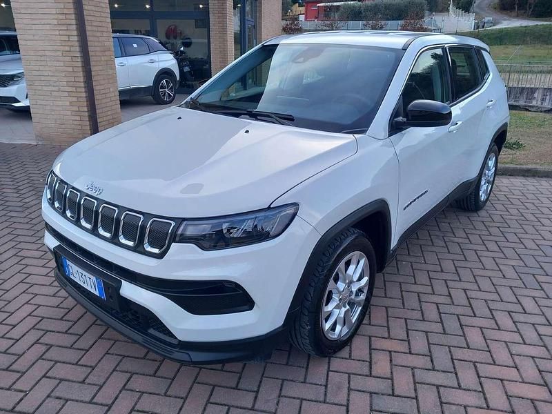 Bianco Usata 2022 Jeep Compass Longitude SUV | 22.900 € (Buon prezzo) - Immagine 1/4
