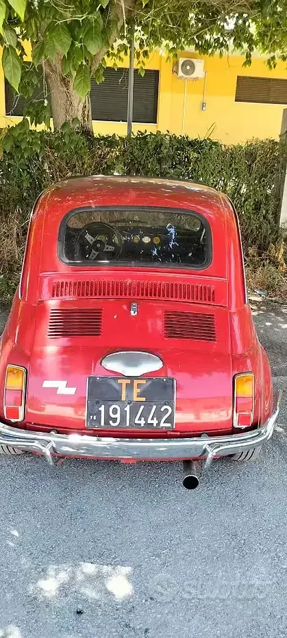Usata Fiat 500 1970 Rosso Utilitaria