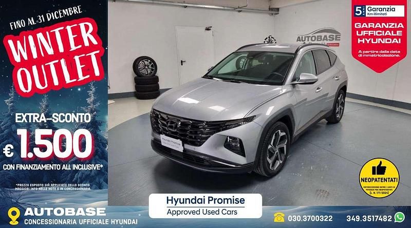 Shimmering silver Usata 2021 Hyundai Tucson SUV | 20.900 € (Buon prezzo) - Immagine 1/3