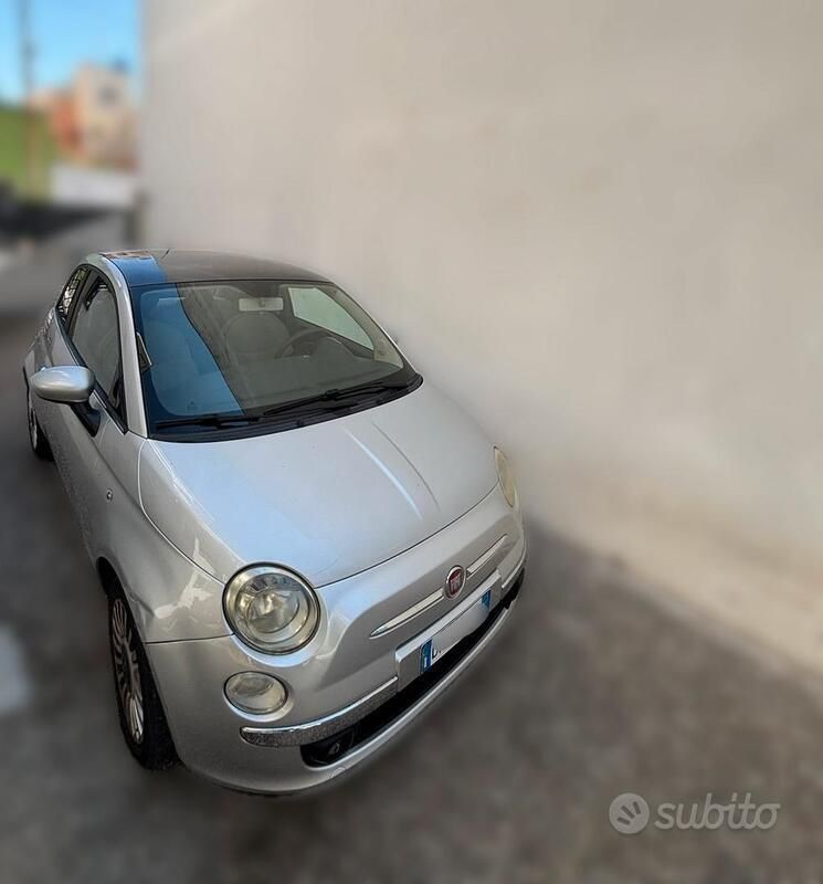Usata Fiat 500 Lounge 69 CV (50 kW) 2008 Grigio Utilitaria