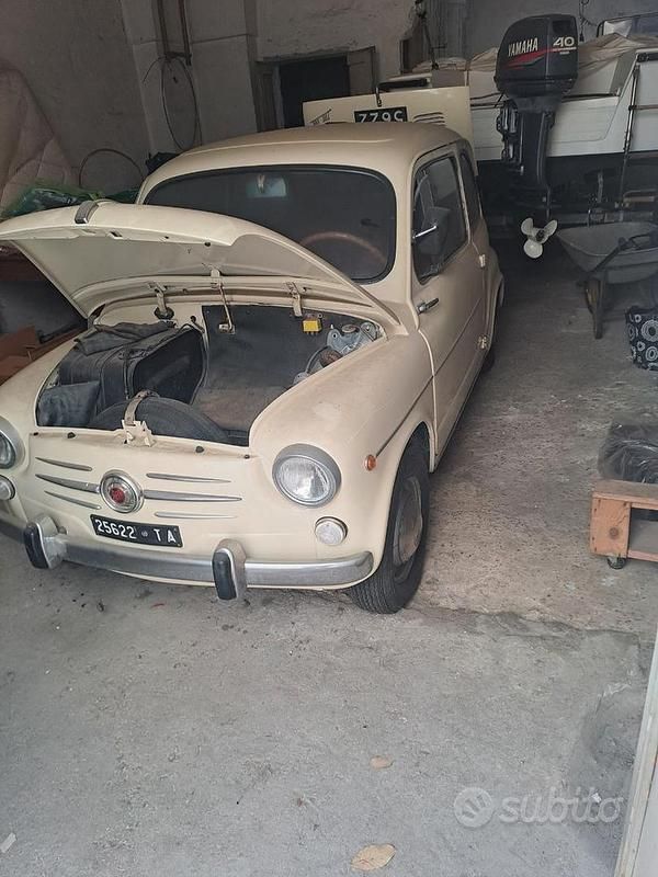 Usata Fiat 600 1960 Bianco Utilitaria