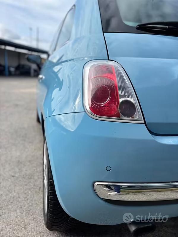 Usata Fiat 500 Lounge 85 CV (62 kW) 2011 Blu Berlina