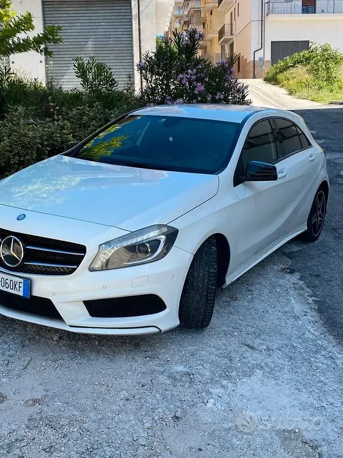 Usata Mercedes A200 AMG 136 CV (100 kW) 2014 Bianco Berlina