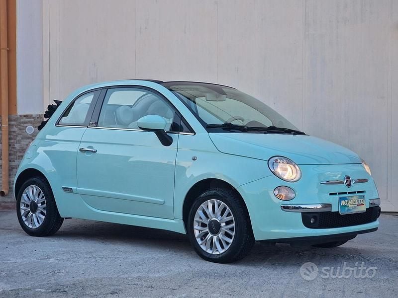 Usata Fiat 500C 70 CV (51 kW) 2015 Verde Cabrio