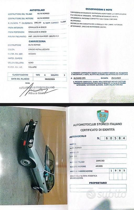 Usata Alfa Romeo Alfetta 1985 Grigio Coupé