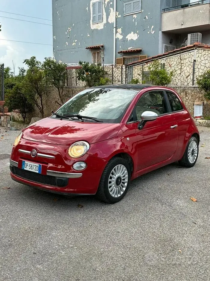 Usata Fiat 500 69 CV (50 kW) 2009 Rosso Cabrio