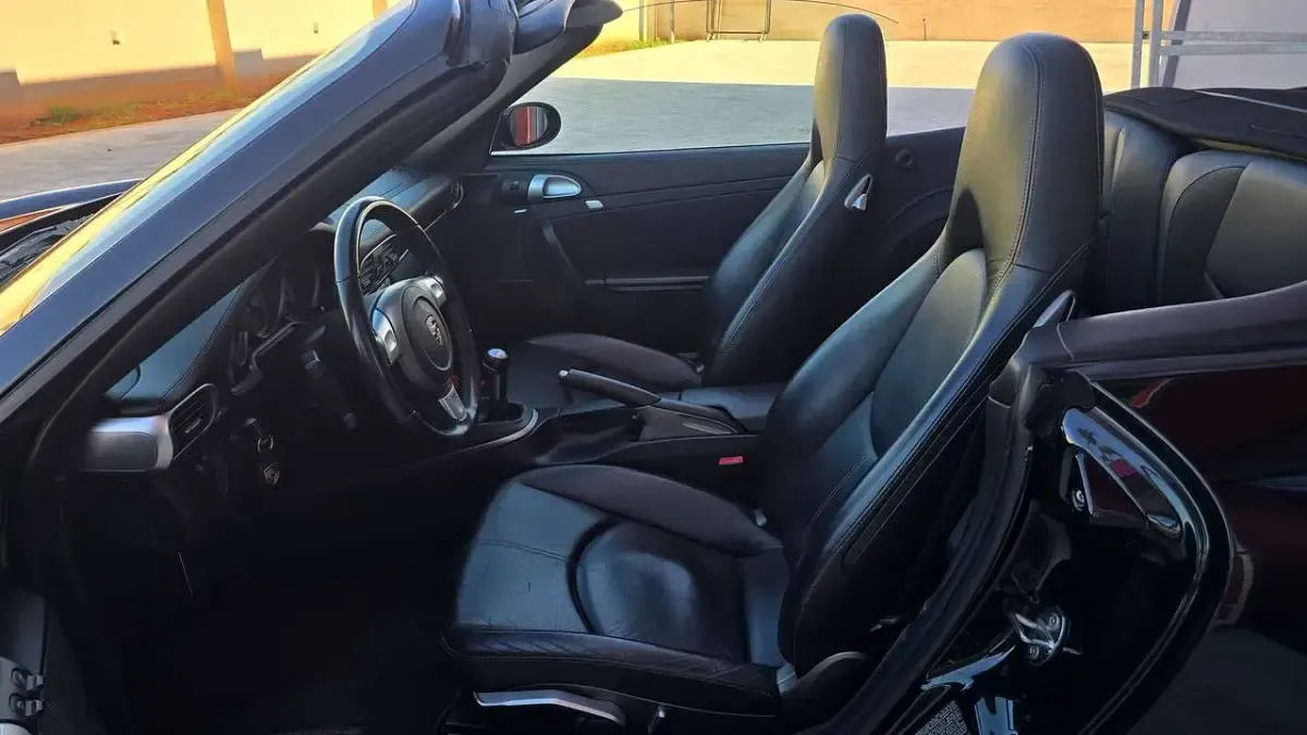 Usata Porsche 997 355 CV (261 kW) 2008 Nero Cabrio