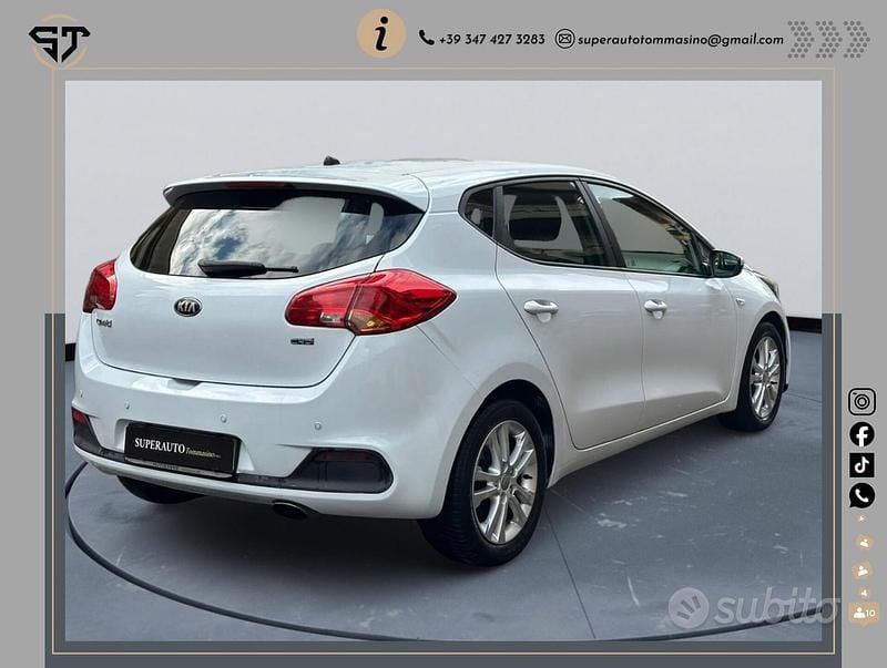 Usata Kia Ceed 90 CV (66 kW) 2012 Bianco Utilitaria