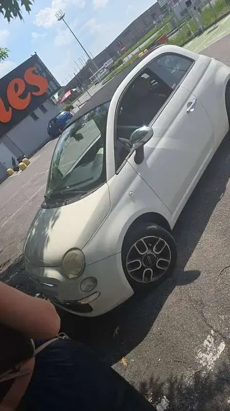 Usata Fiat 500C Lounge 69 CV (50 kW) 2009 Bianco Cabrio