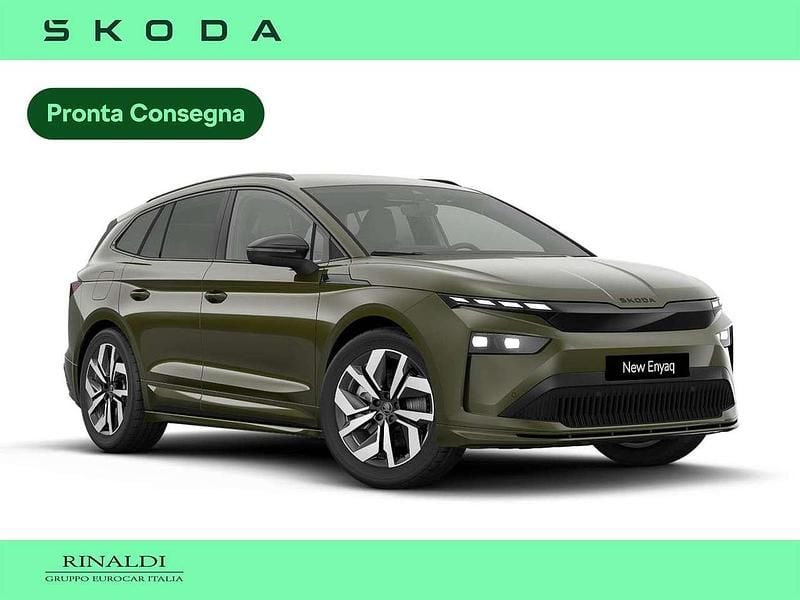Verde olibo metallizzato Nuova 2025 Skoda Enyaq iV SportLine SUV | 45.400 € (Buon prezzo) - Immagine 1/4
